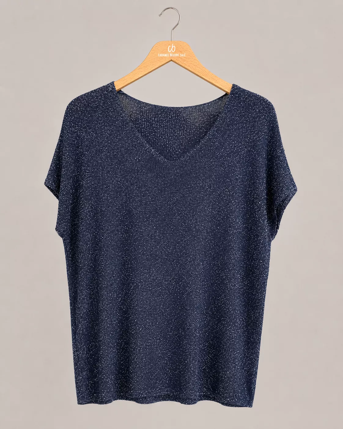 PULL ELLA À MANCHES COURTES - GRANDE TAILLE 44-46