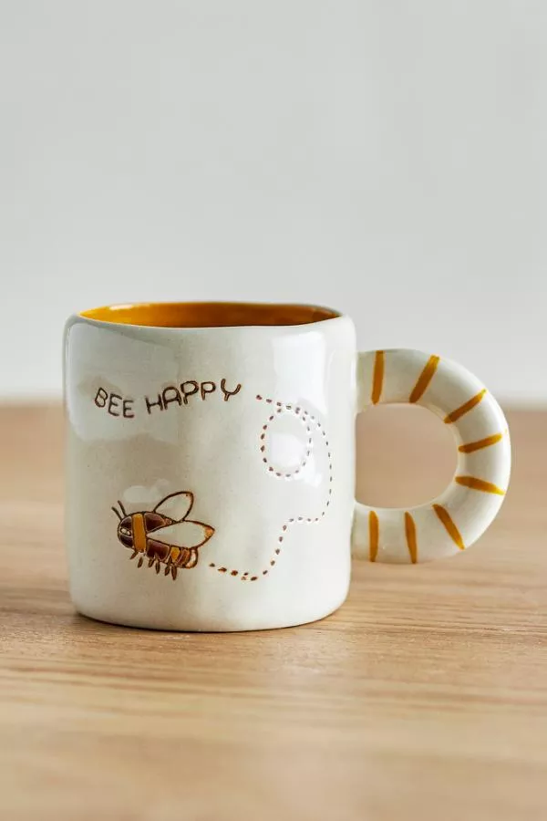TASSE CLOUDY « BEE HAPPY » EN GRÈS – BLOOMINGVILLE MINI