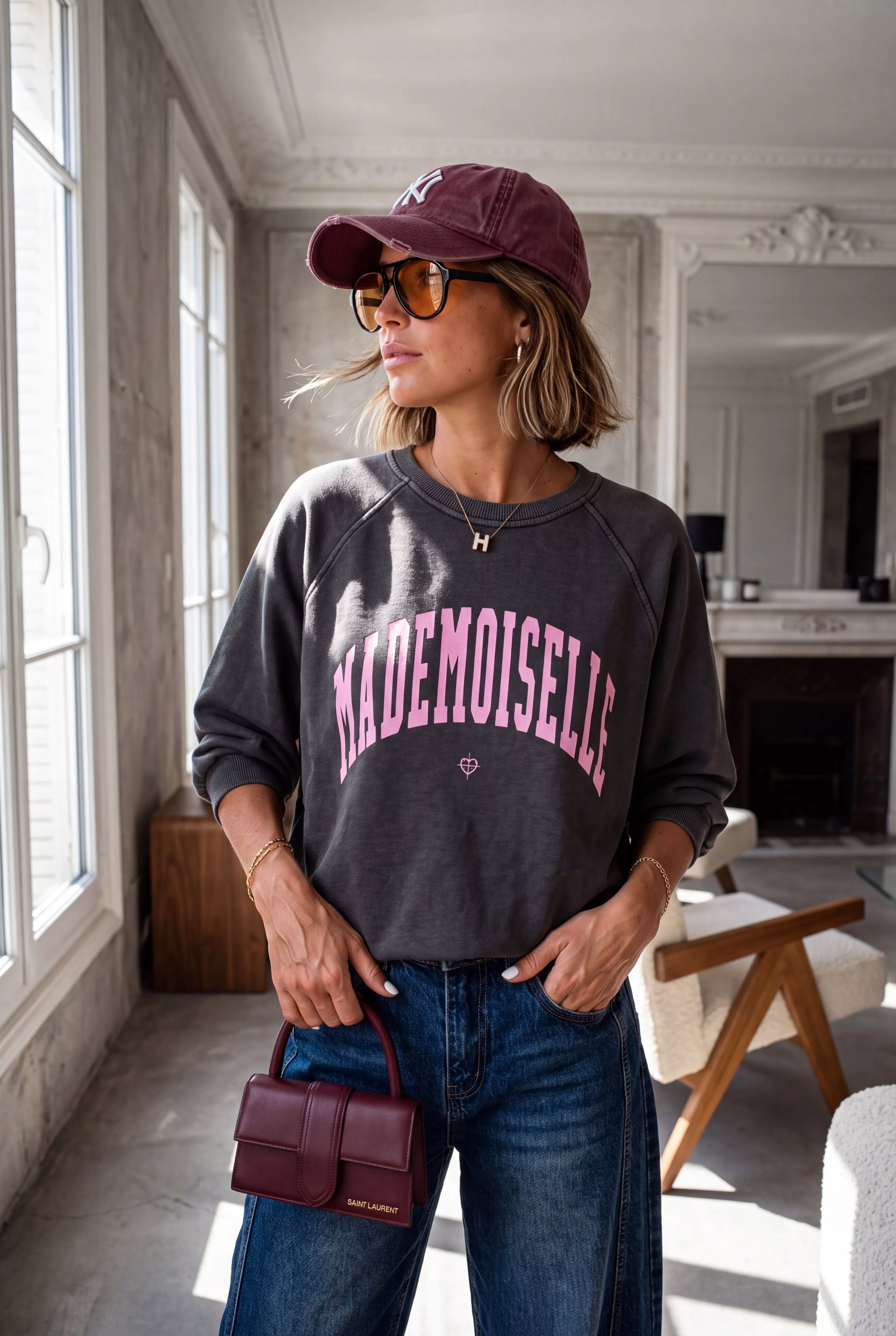 SWEAT MADEMOISELLE – APRIL VINTAGE – TAILLE UNIQUE 36–40