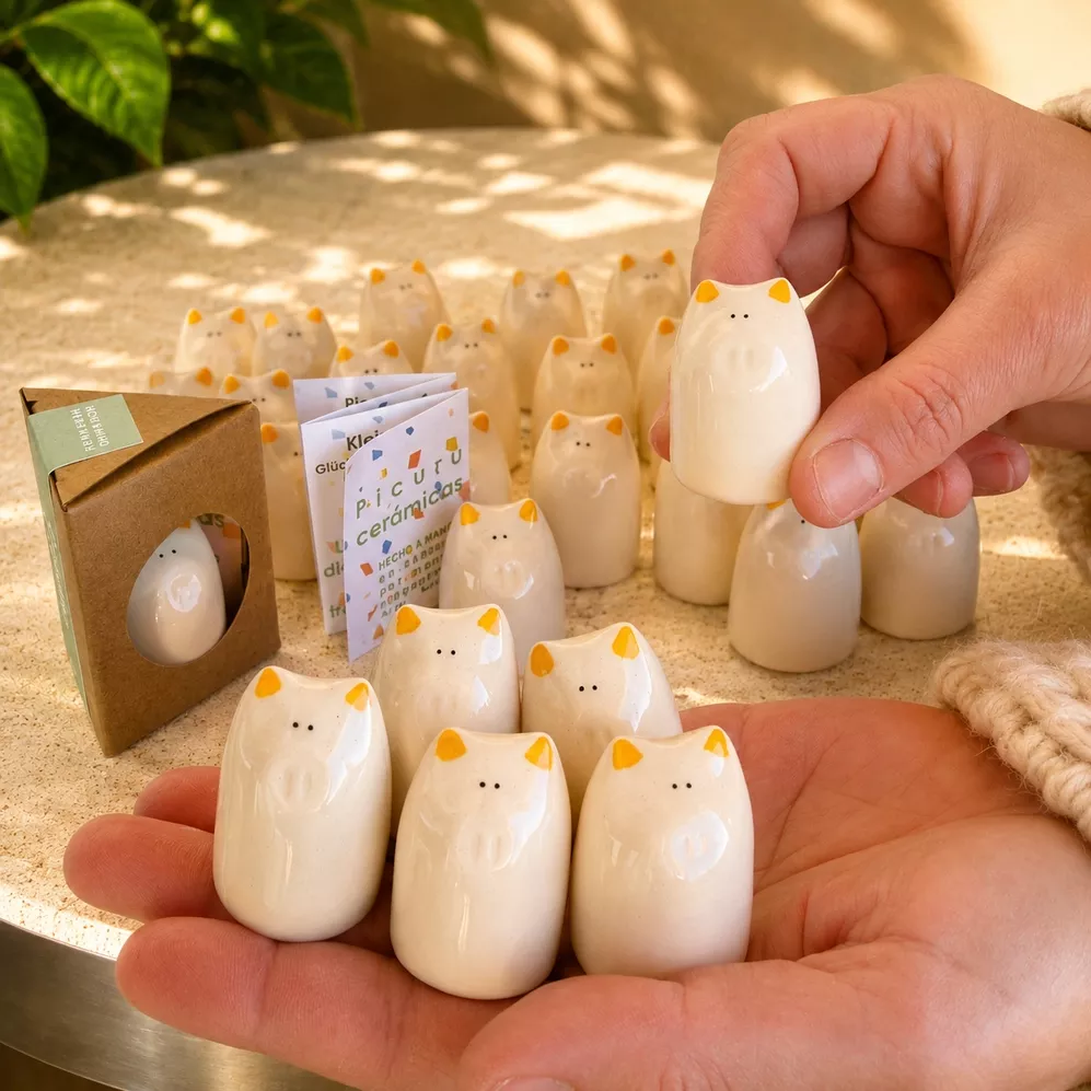 AMULETTE PETIT COCHON PORTE-BONHEUR – PICURU CERÁMICAS