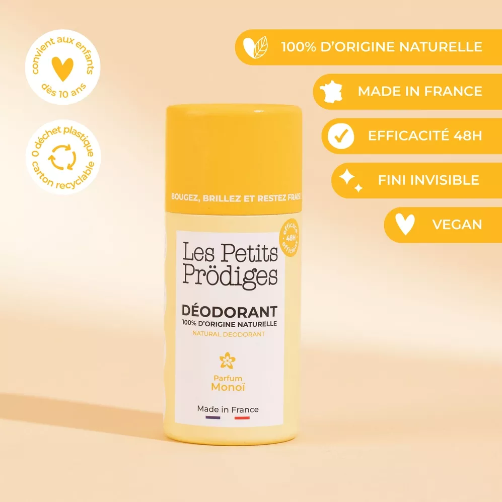 FESTES DEODORANT 48 H – MONOÏ – 40 G – LES PETITS PRÖDIGES