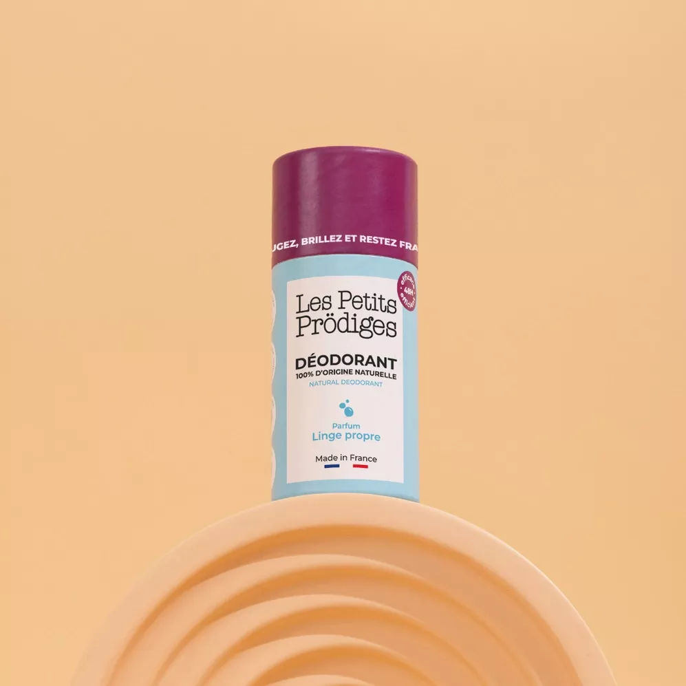 DÉODORANT SOLIDE 48 H – LINGE PROPRE – 40 G – LES PETITS PRÖDIGES