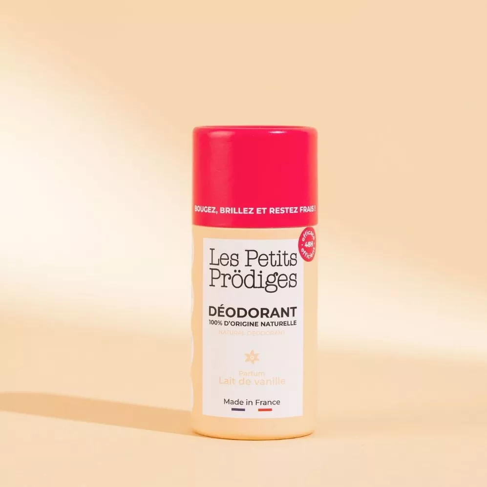 DÉODORANT SOLIDE 48 H – LAIT DE VANILLE – 40 G – LES PETITS PRÖDIGES