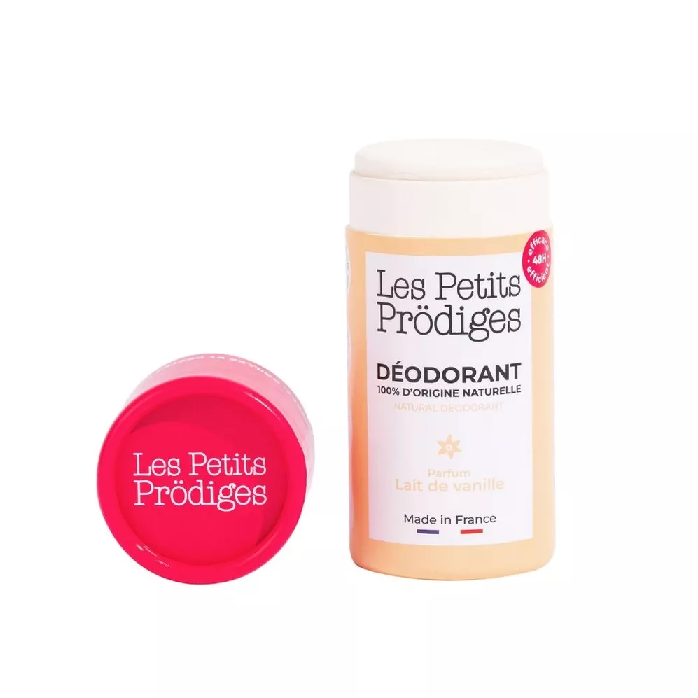 DÉODORANT SOLIDE 48 H – LAIT DE VANILLE – 40 G – LES PETITS PRÖDIGES