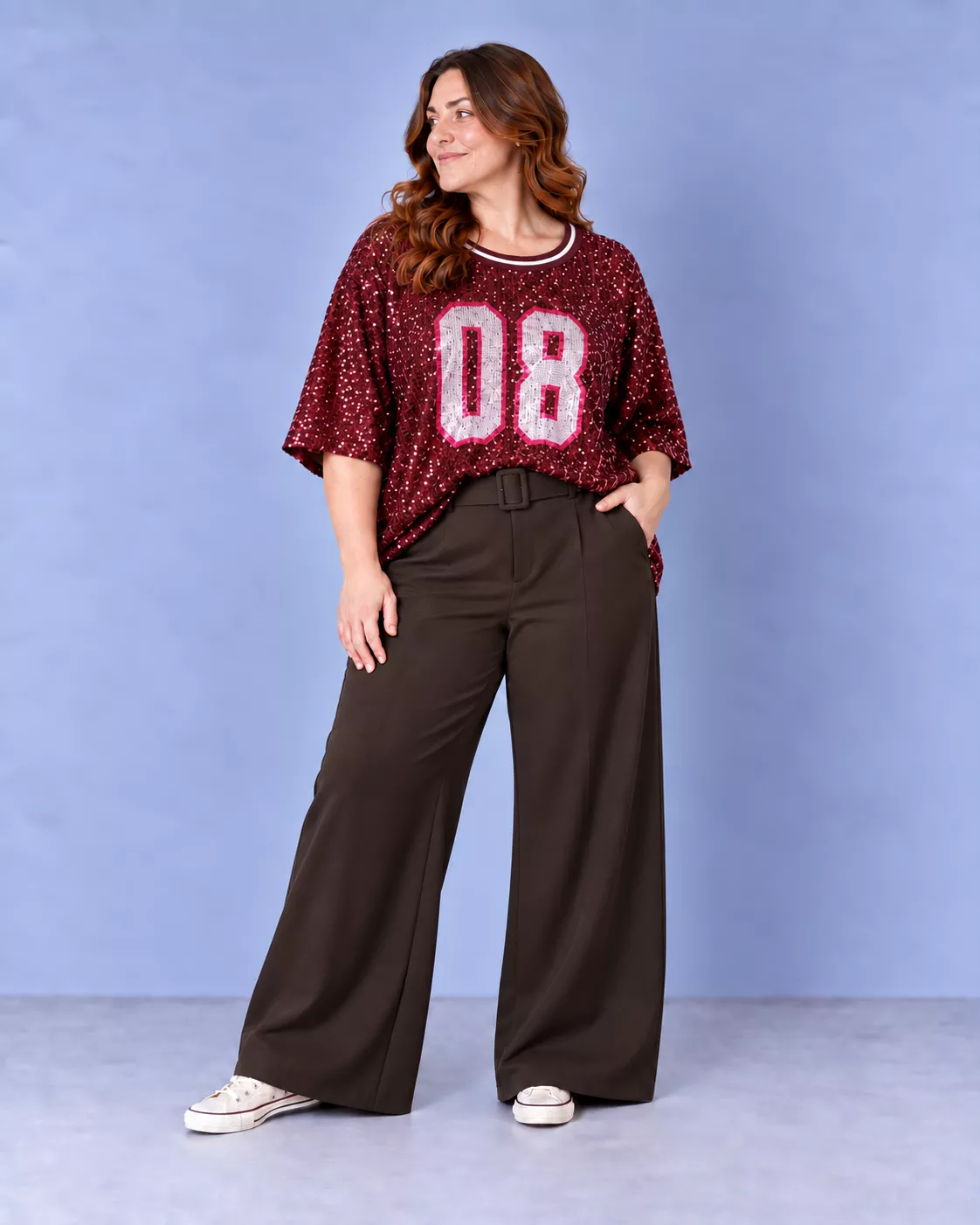 T-SHIRT 08 SEQUIN – AMY&CLO PARIS – GRANDE TAILLE 46–50