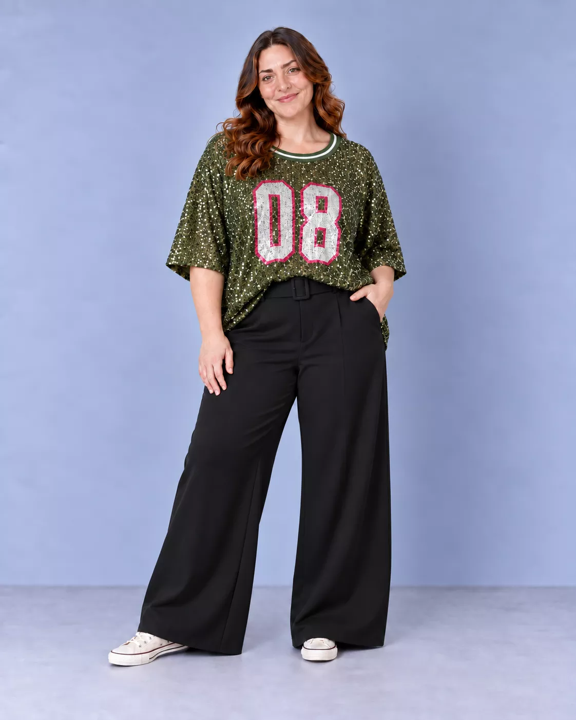 T-SHIRT 08 SEQUIN – AMY&CLO PARIS – GRANDE TAILLE 46–50