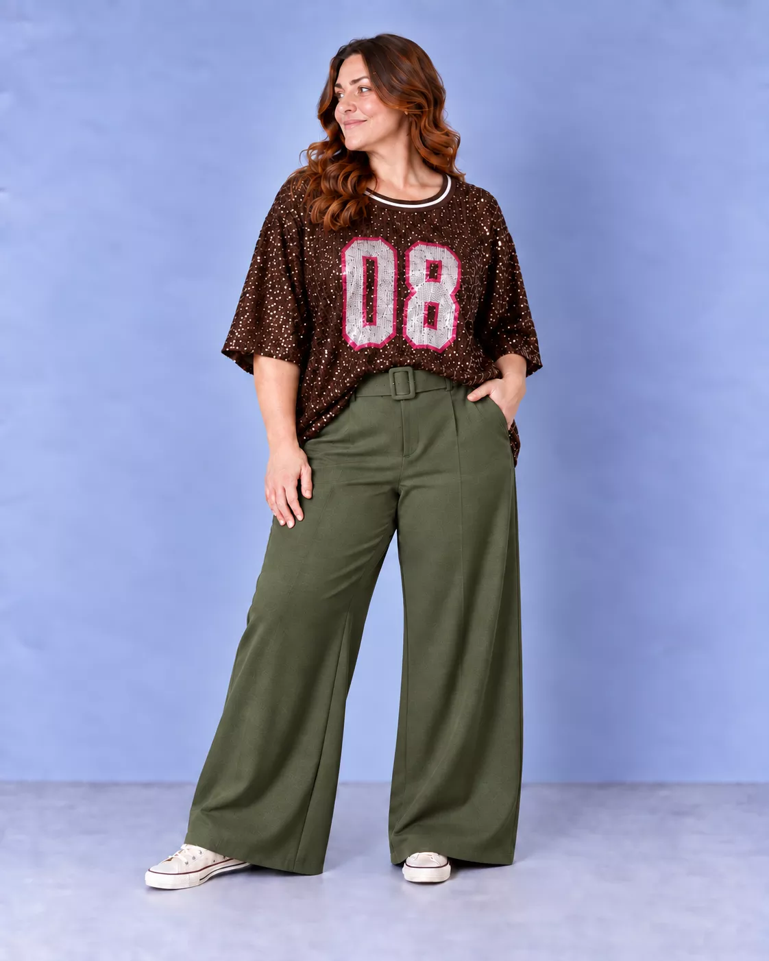 PANTALON LAZAR – AMY&CLO PARIS – GRANDE TAILLE 42–48