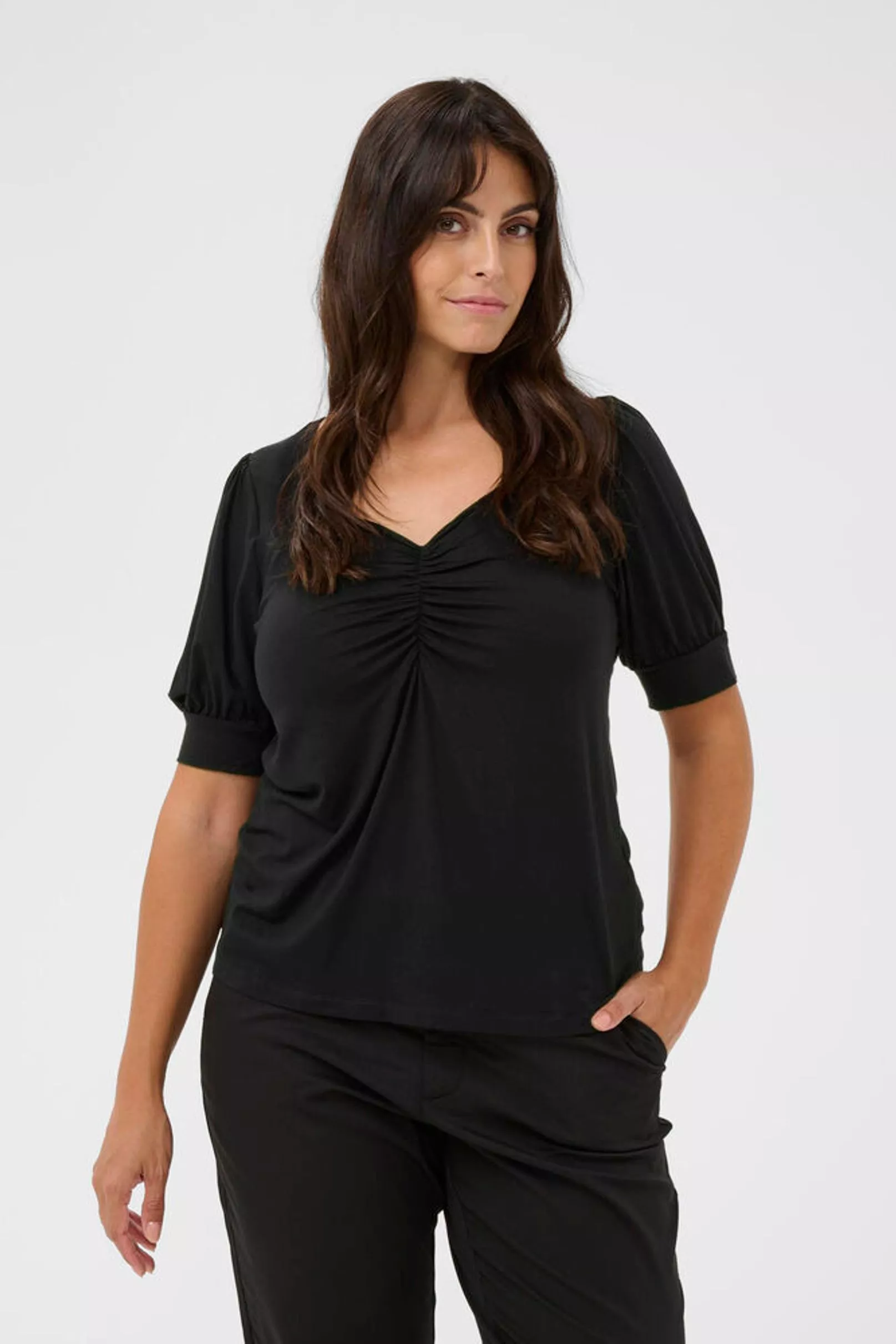 T-SHIRT SISSY – KAFFE CURVE – GRANDE TAILLE 42–54