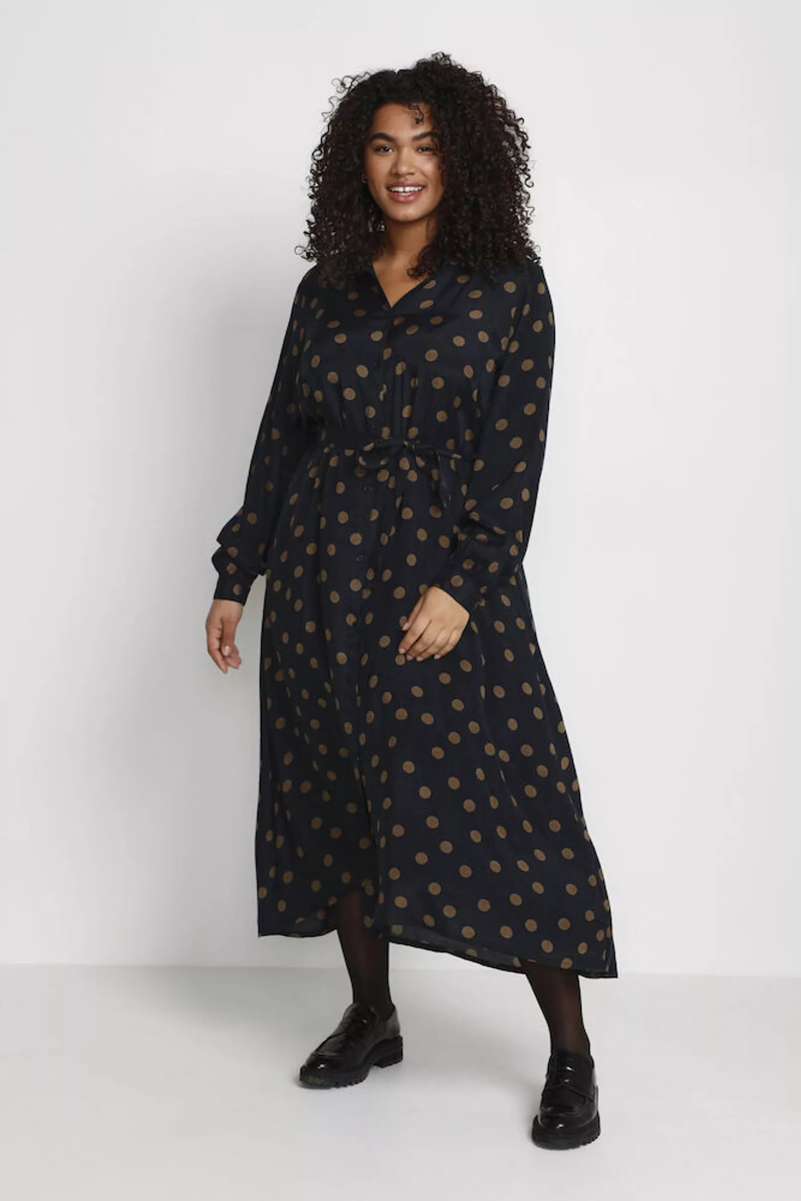 ROBE CHEMISE OLIVIA - KAFFE CURVE - GRANDE TAILLE 44-54
