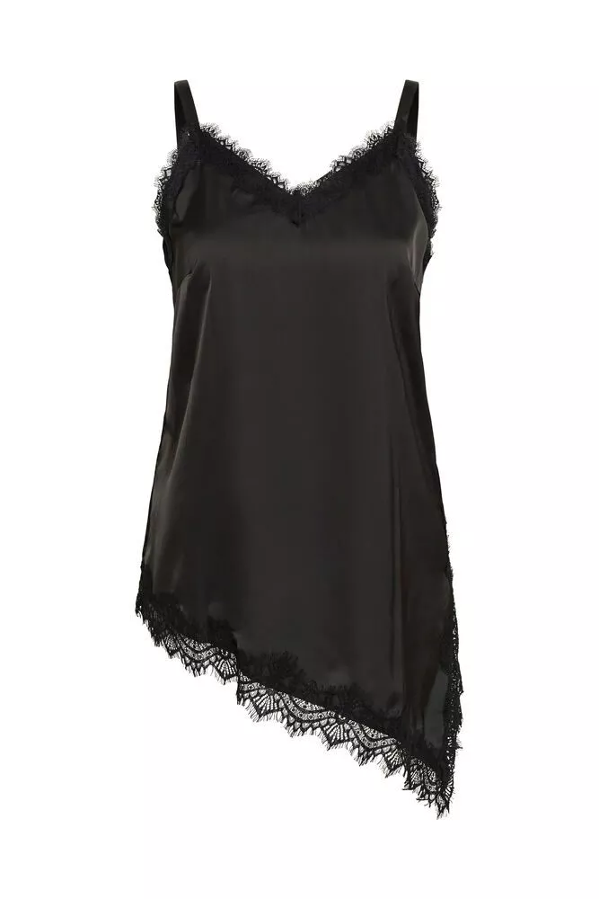 TOP LONG SATINÉ MIANA - KAFFE CURVE - GRANDE TAILLE 44-50