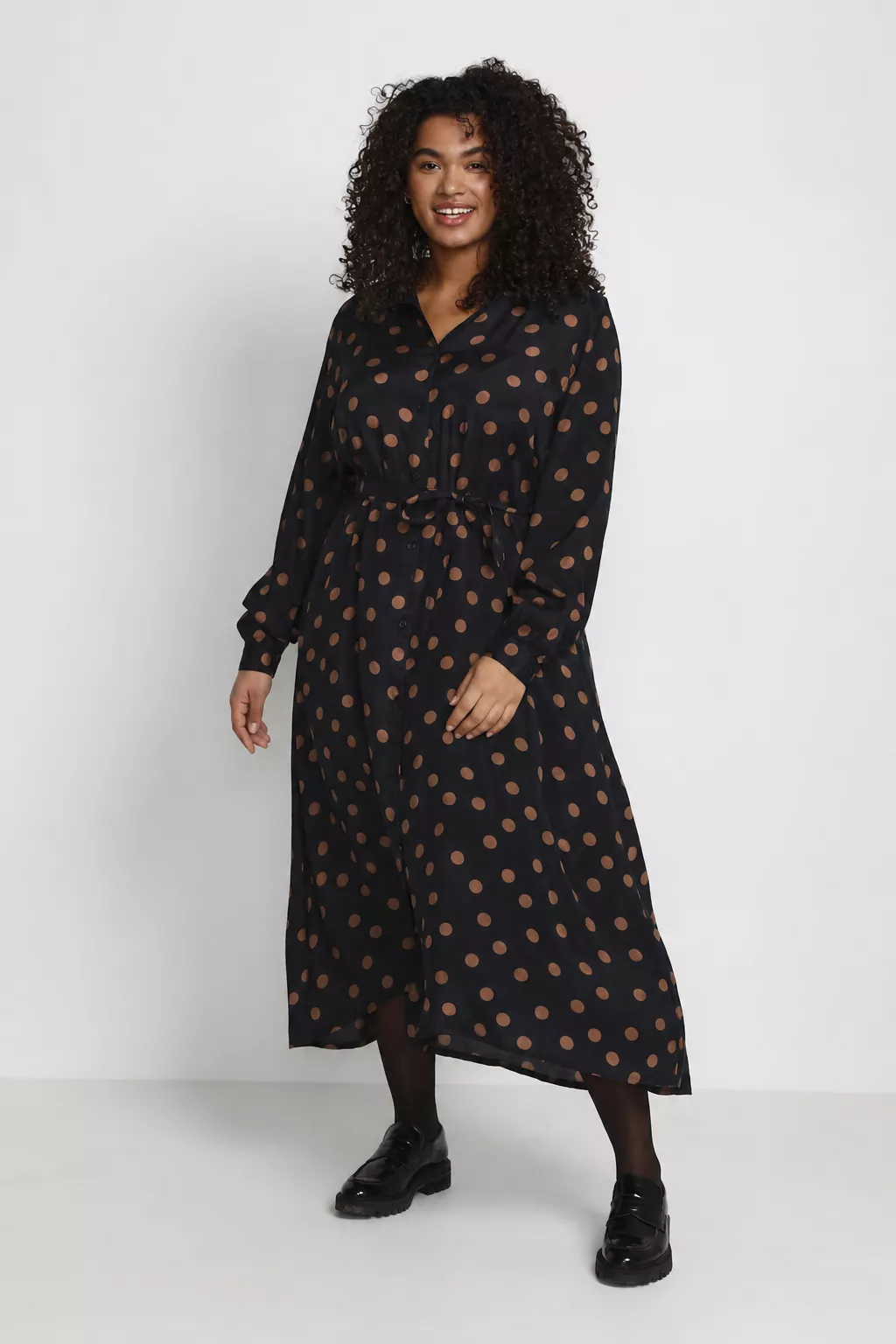 ROBE CHEMISE OLIVIA - KAFFE CURVE - GRANDE TAILLE 44-54