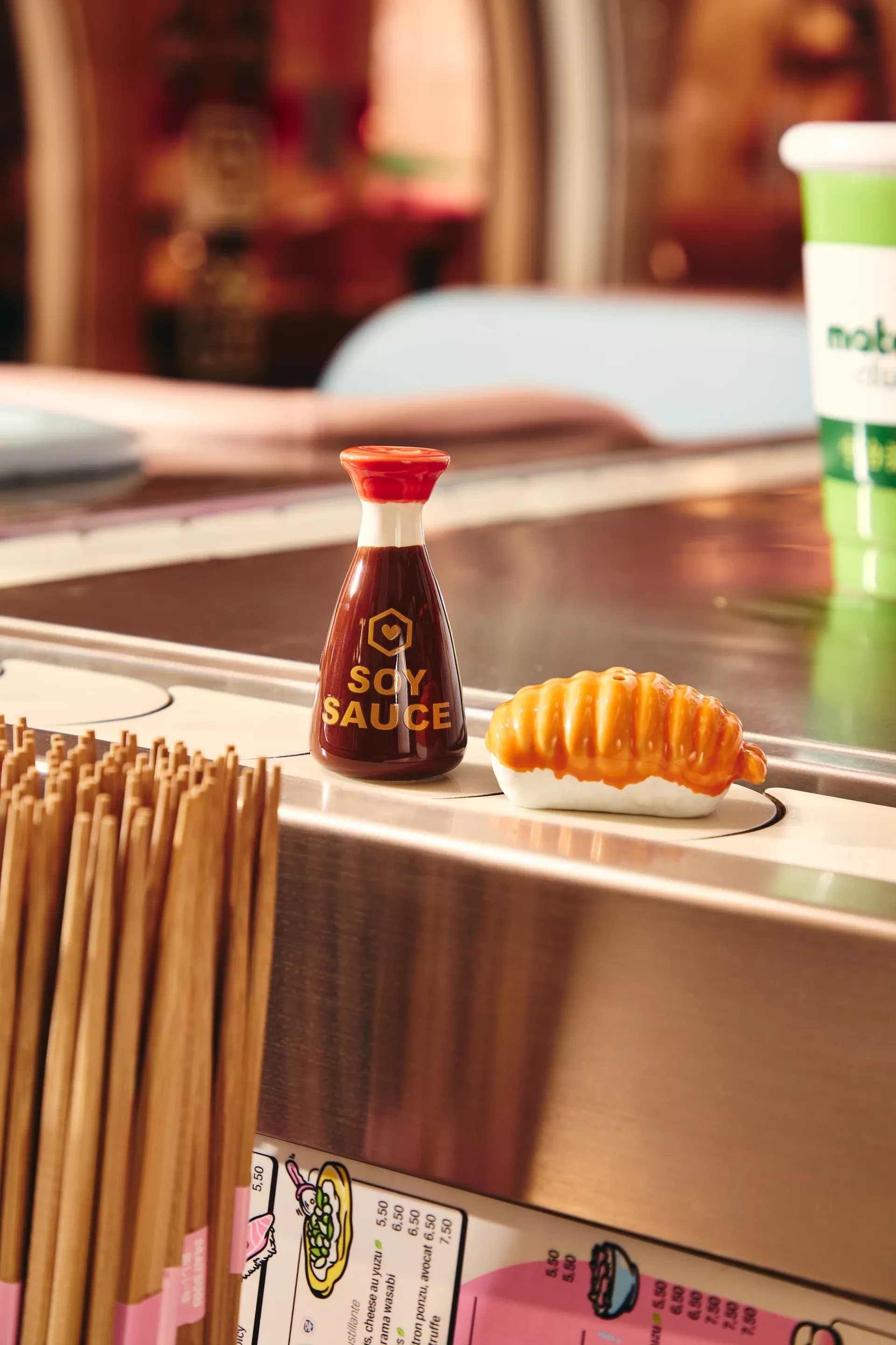 SALIÈRE ET POIVRIÈRE SUSHI SOY EN CÉRAMIQUE – FLUID MARKET