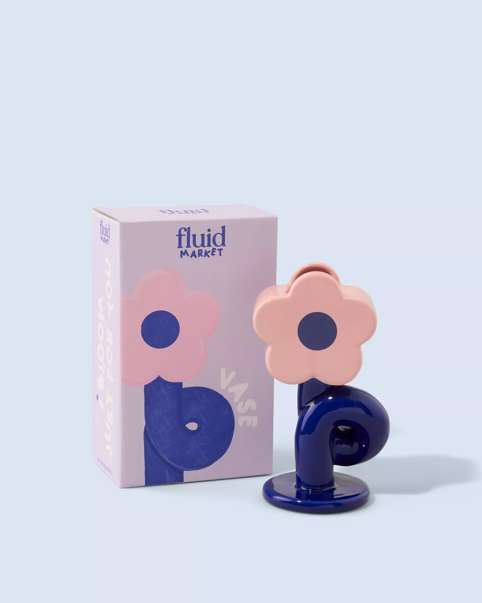 VASE FLEUR LOOP VASE FLEUR LOOP EN CÉRAMIQUE – FLUID MARKET