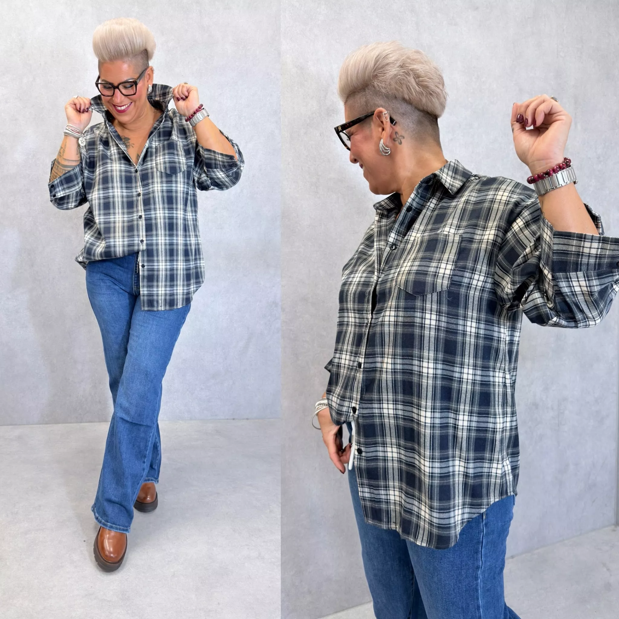 CHEMISE TEXAS - GRANDE TAILLE 44-52