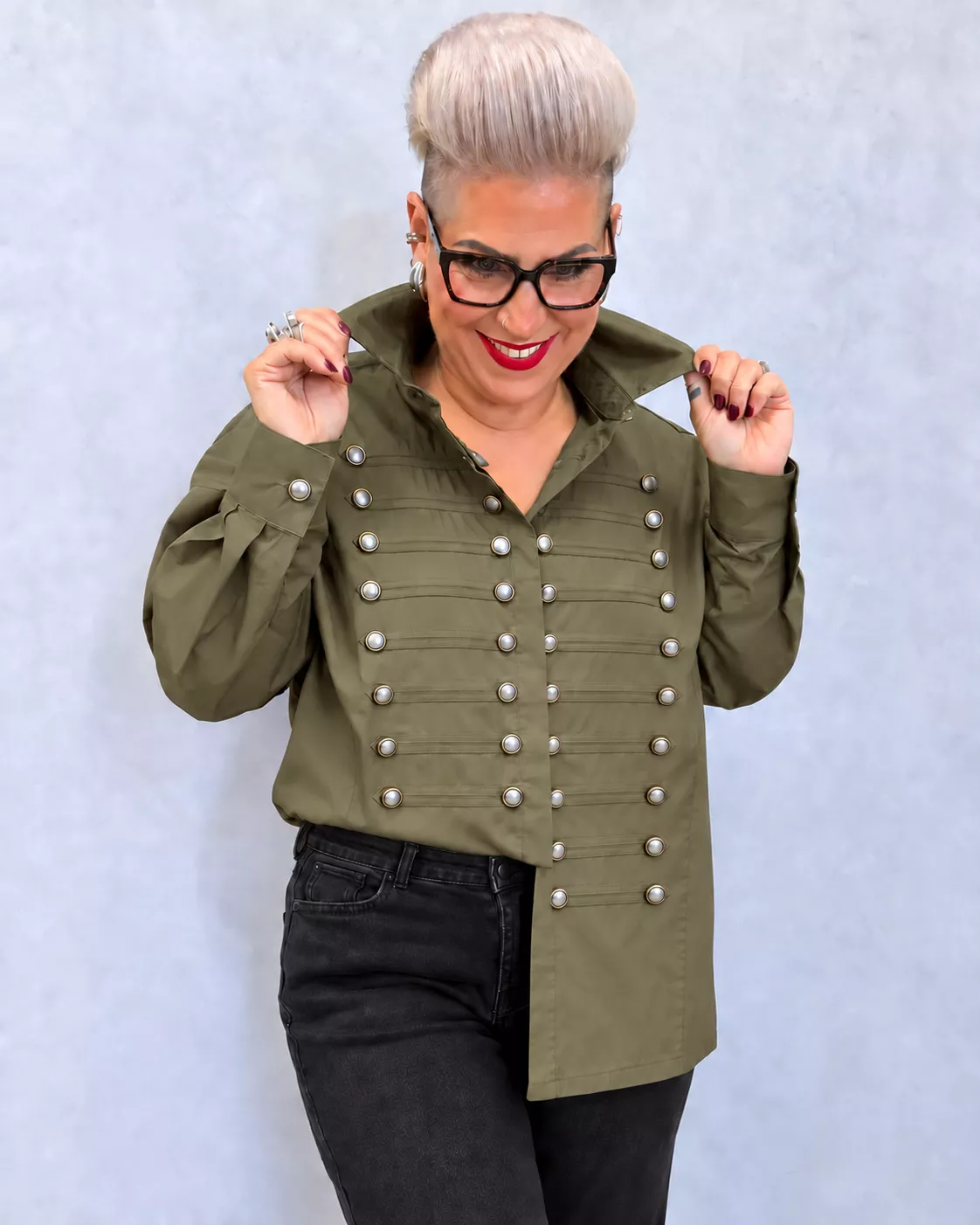 CHEMISE CARMEN - GRANDE TAILLE 46-50