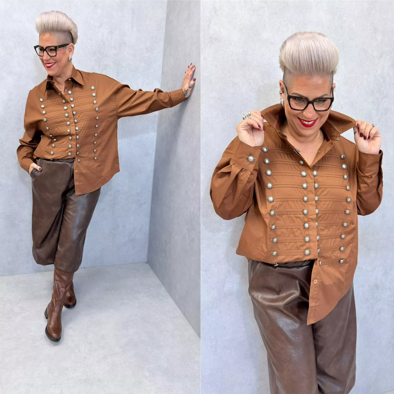 BERMUDA SIMILI THIBAULT - C’MELODIE - GRANDE TAILLE 46-48