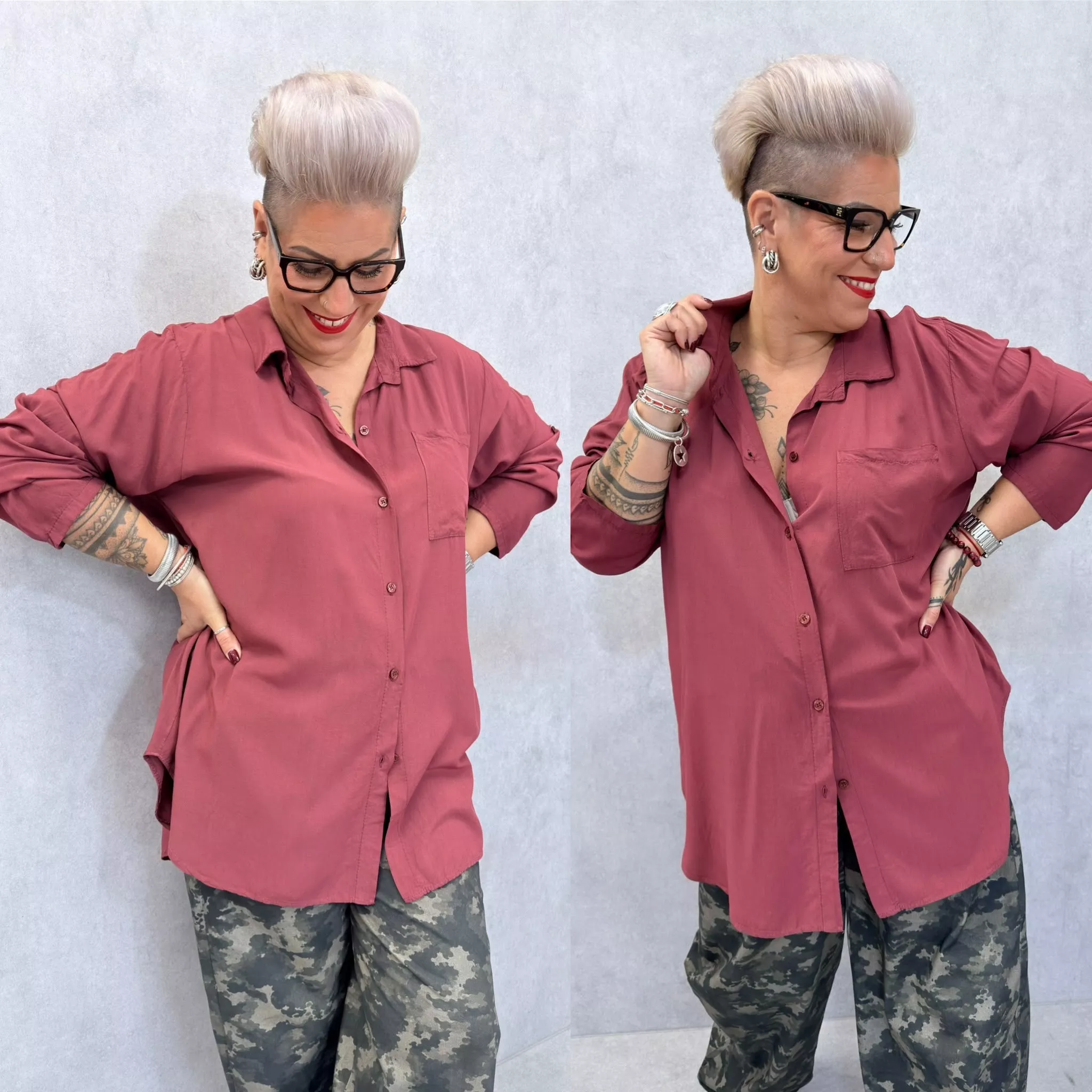 CHEMISE LONGUE VIRGINIE - GRANDE TAILLE 48-50