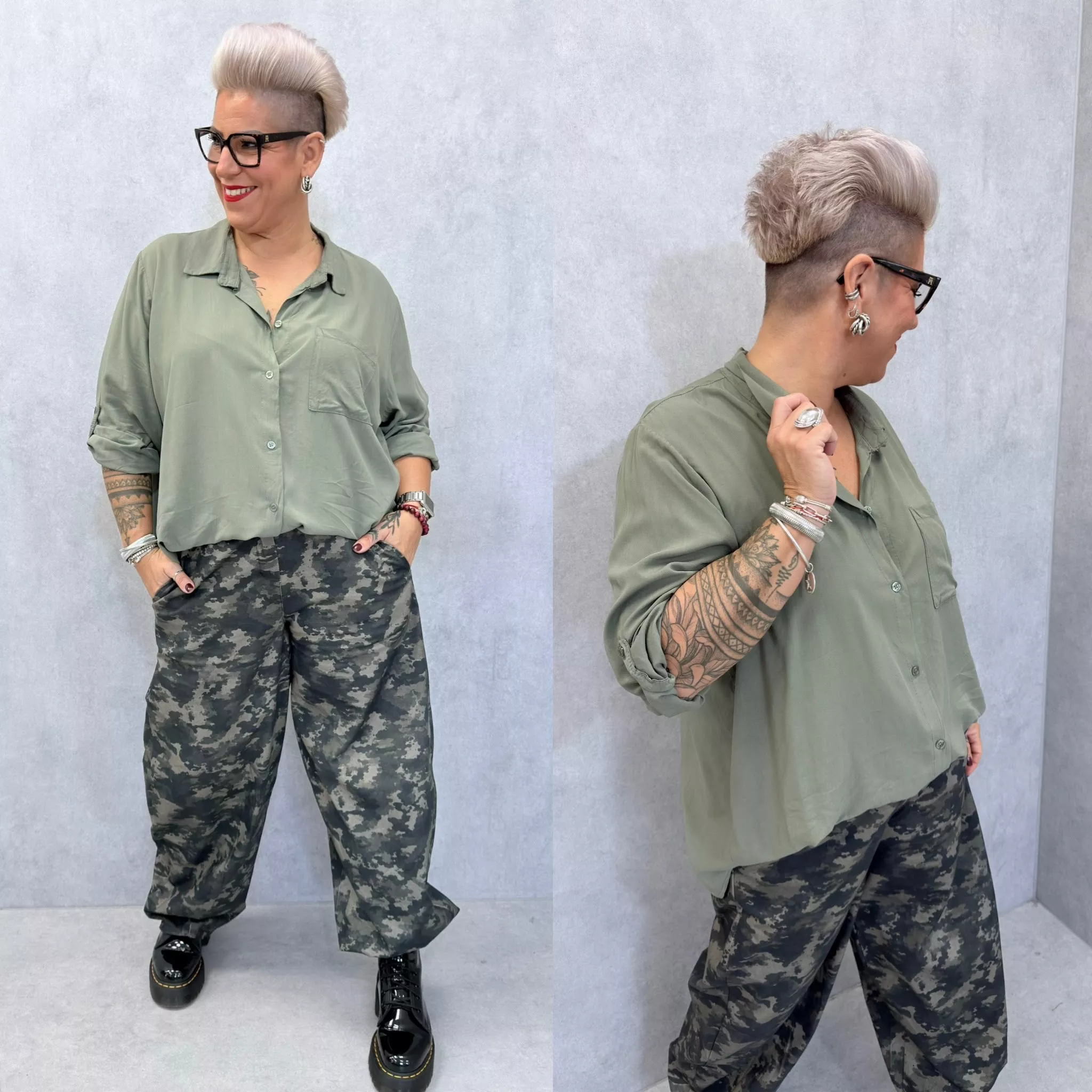 PANTALON BALLON CAMOUFLAGE - GRANDE TAILLE 42-48