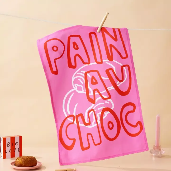 GESCHIRRTUCH AUS BAUMWOLLE – PAIN AU CHOC – MADDISON BALL CREATIVE