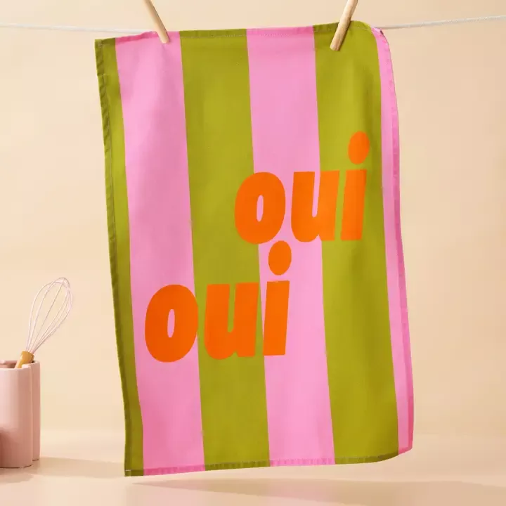 GESCHIRRTUCH AUS BAUMWOLLE – OUI OUI – MADDISON BALL CREATIVE