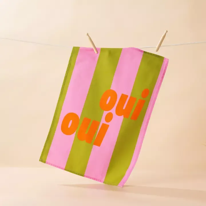 GESCHIRRTUCH AUS BAUMWOLLE – OUI OUI – MADDISON BALL CREATIVE