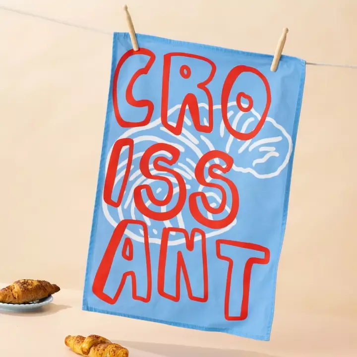 GESCHIRRTUCH AUS BAUMWOLLE – CROISSANT – MADDISON BALL CREATIVE