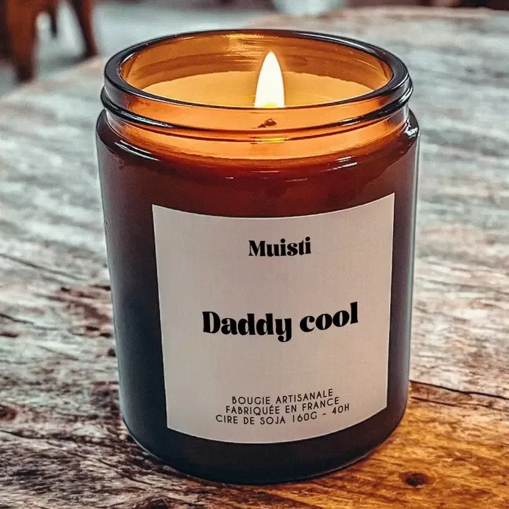 DUFTKERZE – DADDY COOL – WEISSER MOSCHUS – 160 G – MUISTI