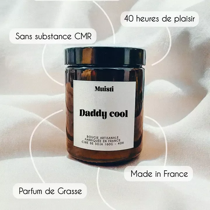 DUFTKERZE – DADDY COOL – EDELHÖLZER – 160 G – MUISTI