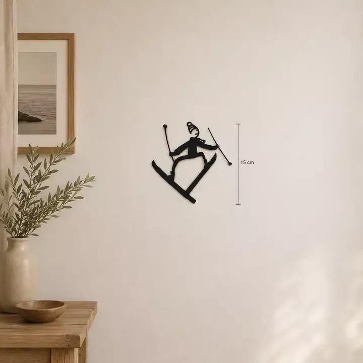 DER SKIFAHRER – WANDDEKORATION – FILOMEN