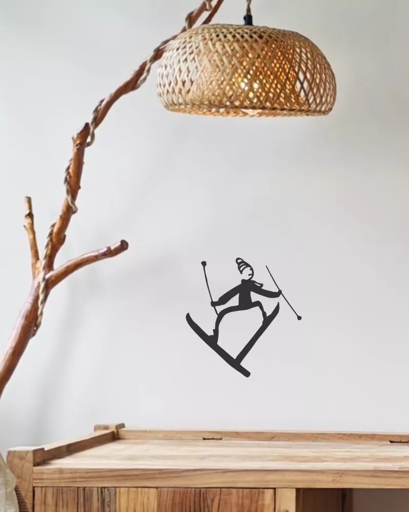DER SKIFAHRER – WANDDEKORATION – FILOMEN