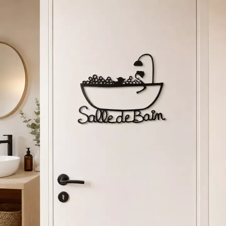 DAS BADEZIMMER – WANDDEKORATION – FILOMEN