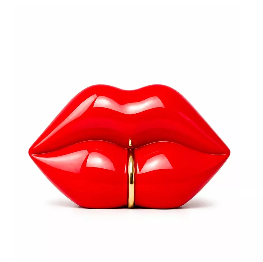 VASE BOUCHE REBELLE – ROUGE – UPSIDE STORIES