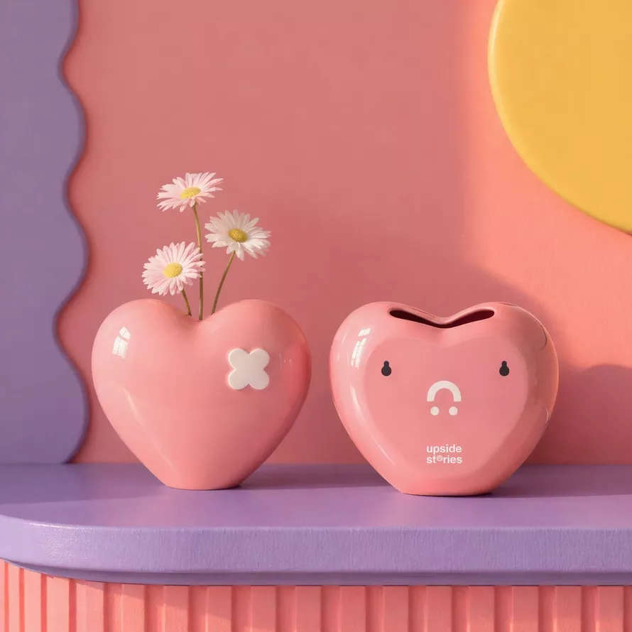 VASE CŒUR – LOVE PATCH – UPSIDE STORIES