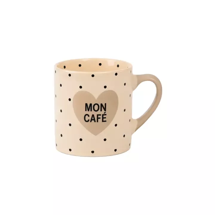 TASSE EXPRESSO – MON CAFÉ BEIGE – OPJET PARIS – 15 CL