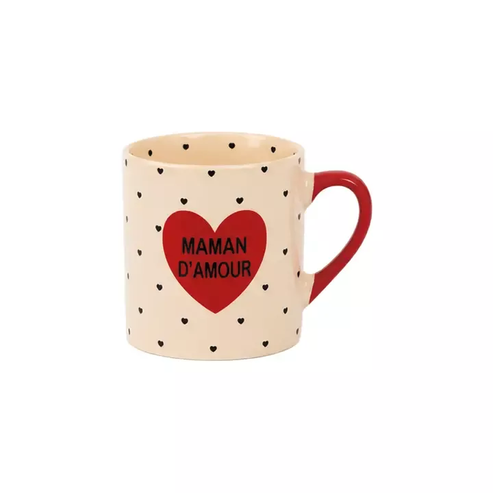 TASSE EXPRESSO – MAMAN D’AMOUR ROUGE – OPJET PARIS – 15 CL