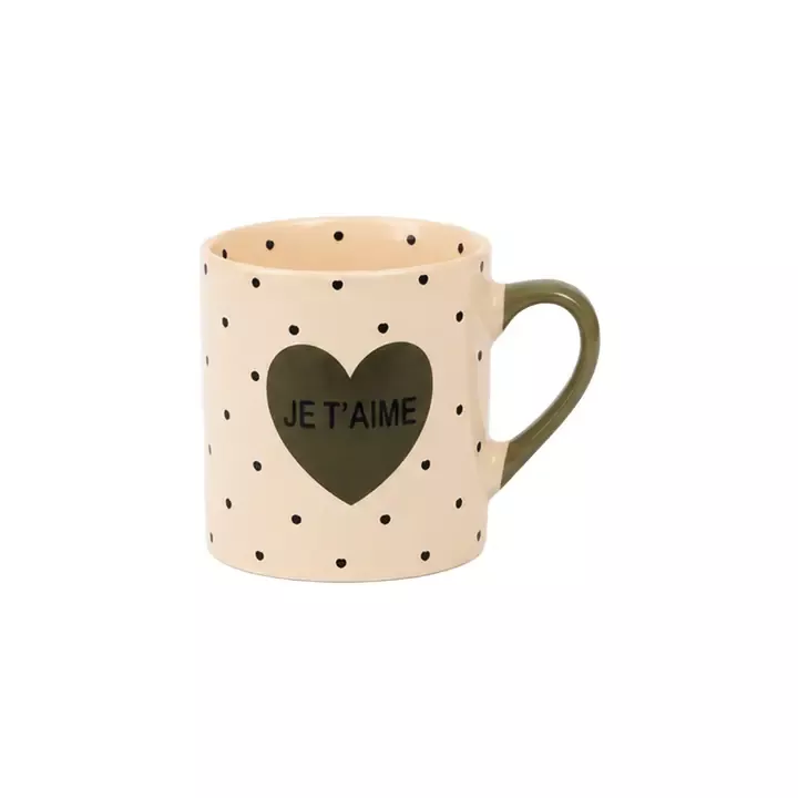 TASSE EXPRESSO – JE T’AIME VERT – OPJET PARIS – 15 CL