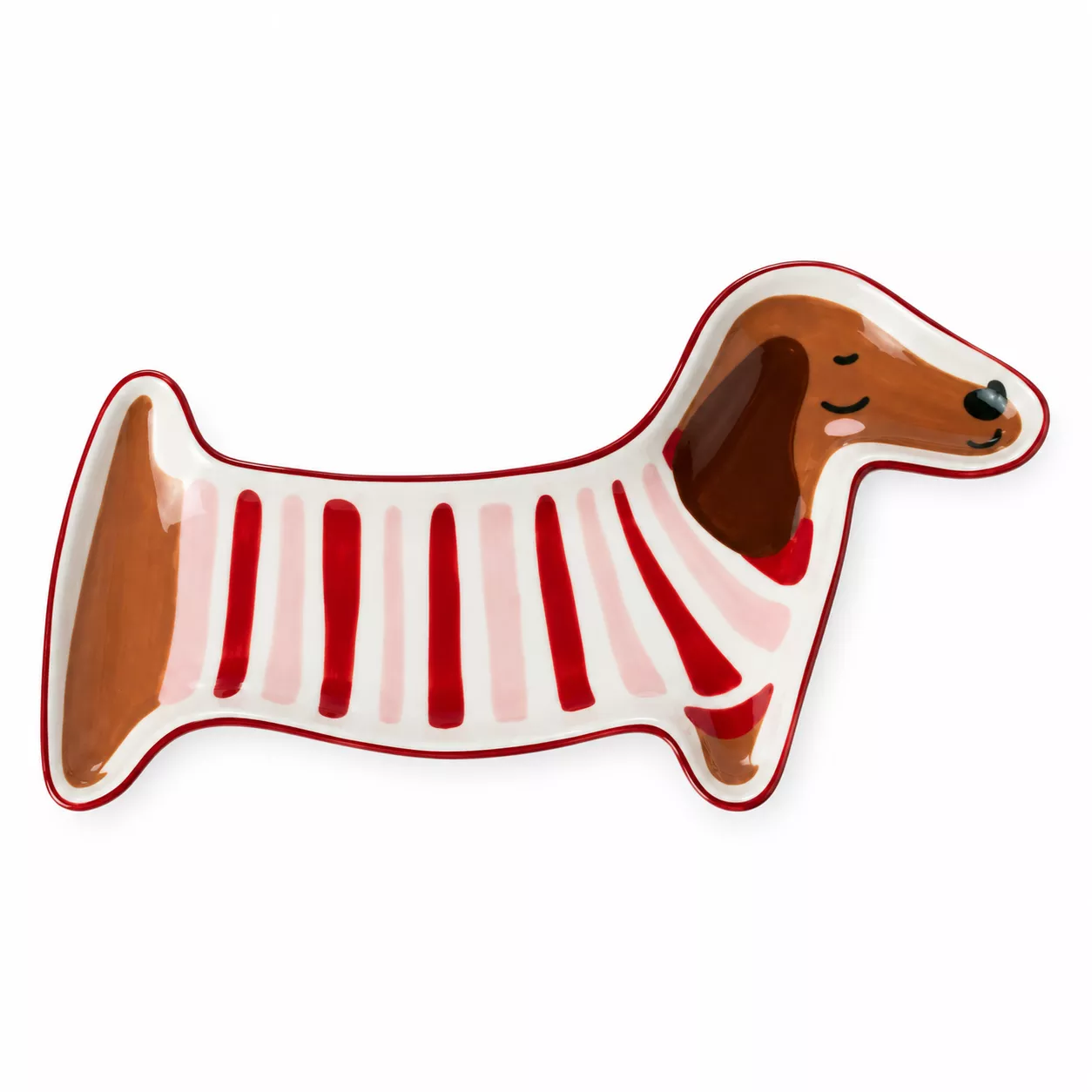 PORZELLANSCHALE – HUND MIT STREIFEN – OPJET PARIS