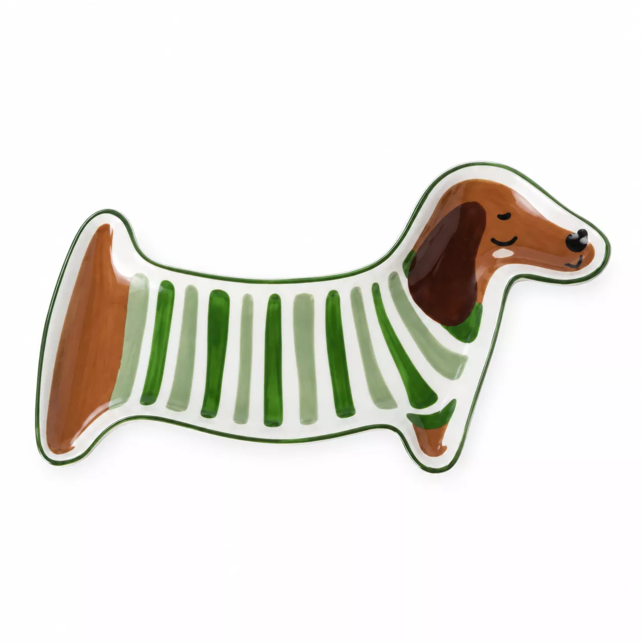 PORZELLANSCHALE – HUND MIT STREIFEN – OPJET PARIS