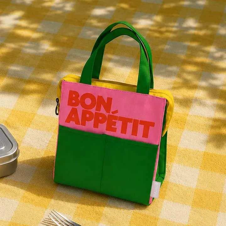 ISOLIERTE LUNCHTASCHE – BON APPÉTIT MEHRFARBIG ROSA – HELIO FERRETTI