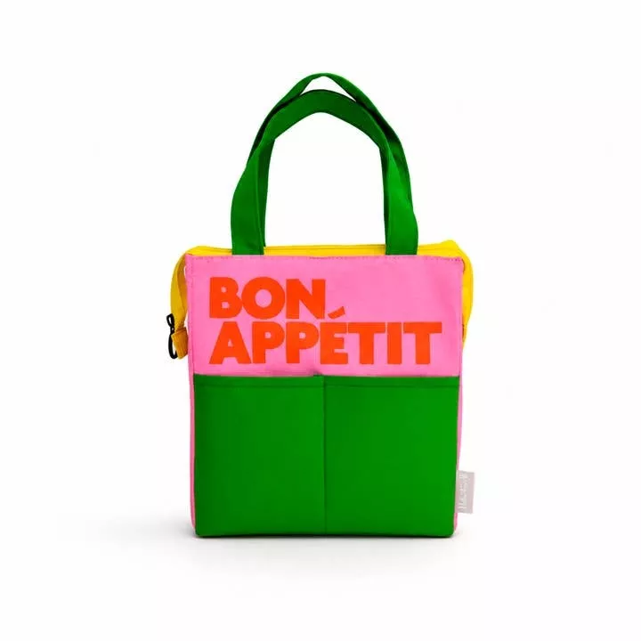 SAC REPAS ISOTHERME – BON APPÉTIT MULTICOLORE ROSE – HELIO FERRETTI
