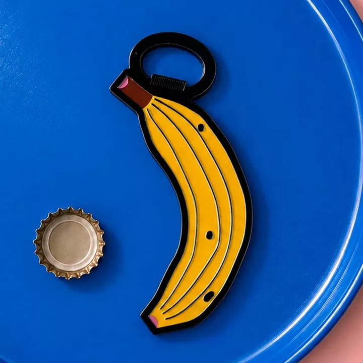 DÉCAPSULEUR MAGNÉTIQUE – BANANE – HELIO FERRETTI