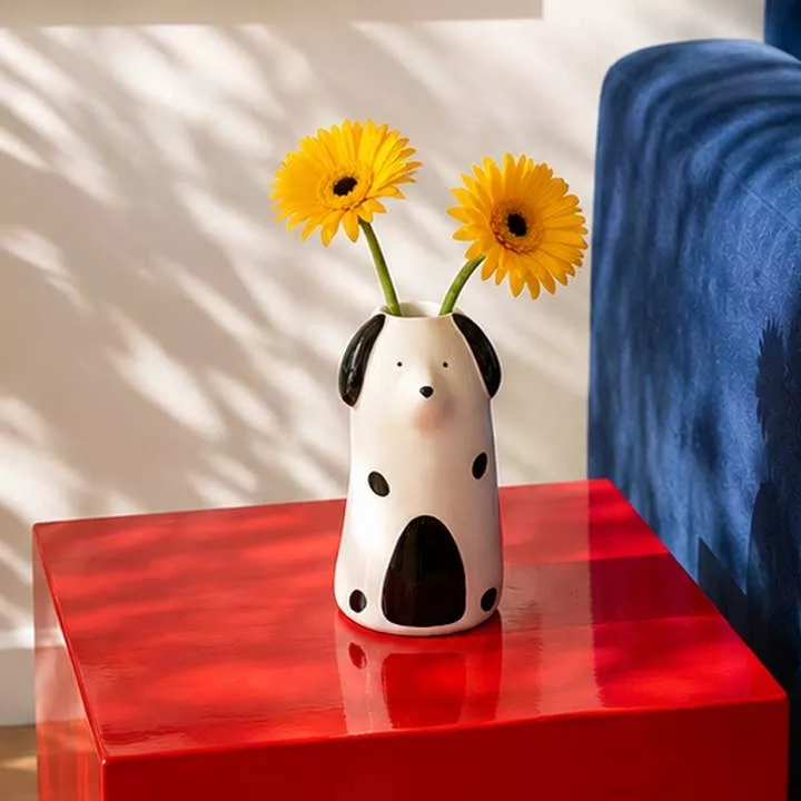 VASE – HUND MIT PUNKTEN – HELIO FERRETTI