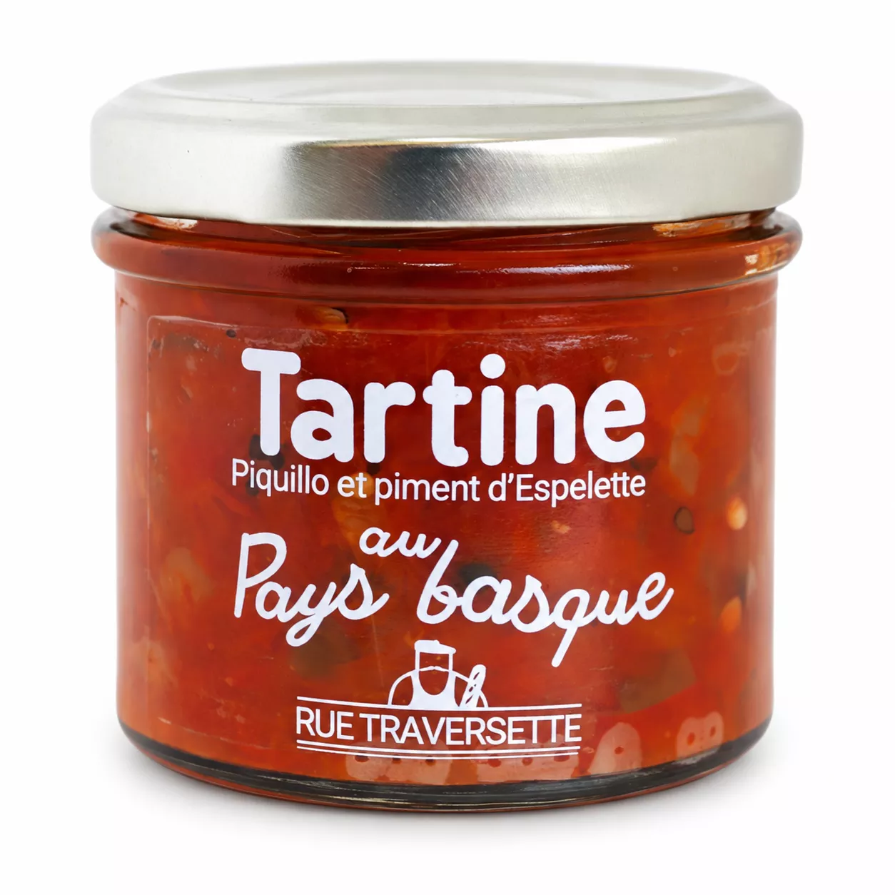 BROTAUFSTRICH – AU PAYS BASQUE – PIQUILLO UND PIMENT D’ESPELETTE – 105 G – RUE TRAVERSETTE