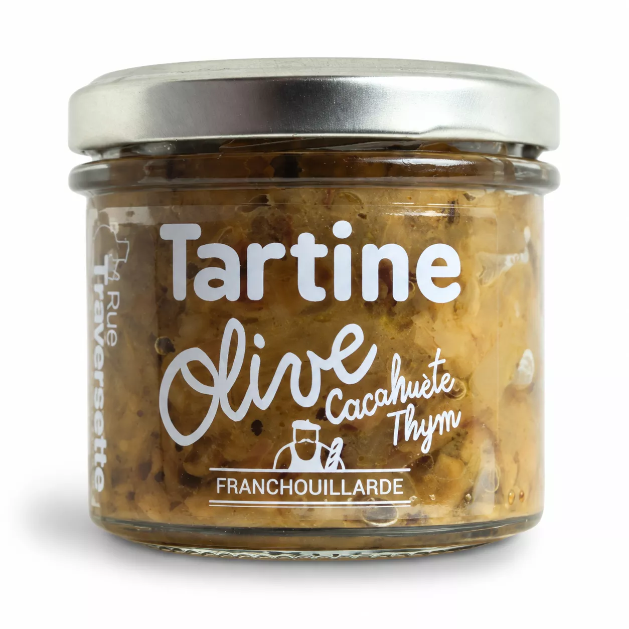 BROTAUFSTRICH – OLIVE, ERDNUSS UND THYMIAN – 105 G – RUE TRAVERSETTE