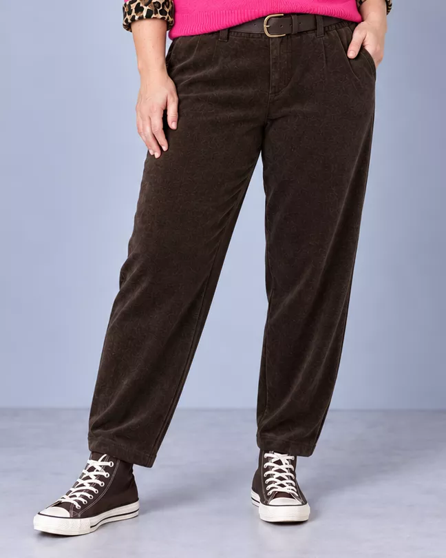 PANTALON EN VELOURS TIMY - GRANDE TAILLE 42-46
