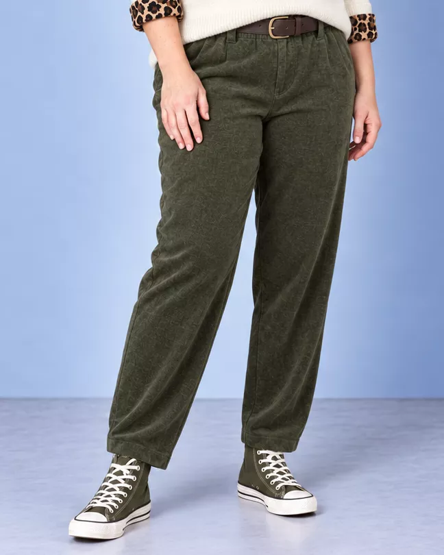 PANTALON EN VELOURS TIMY - GRANDE TAILLE 42-46