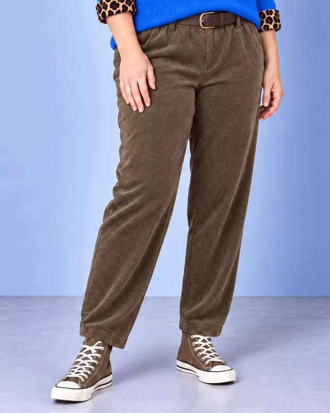 PANTALON EN VELOURS TIMY - GRANDE TAILLE 42-46