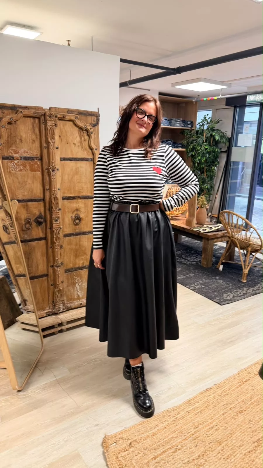 JUPE EN SIMILI SOPHIA - GRANDE TAILLE 50-54