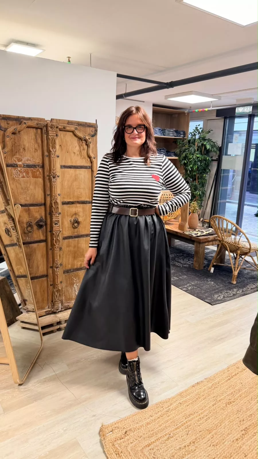 JUPE EN SIMILI SOPHIA - GRANDE TAILLE 50-54