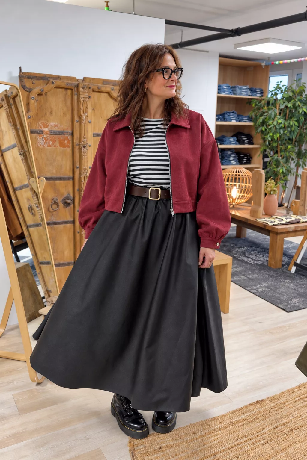 VESTE COURTE – INA – GRANDE TAILLE 50–54